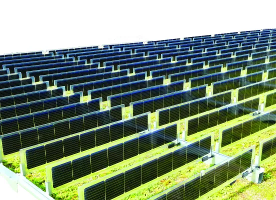 Energiegewinnung auf Gründach