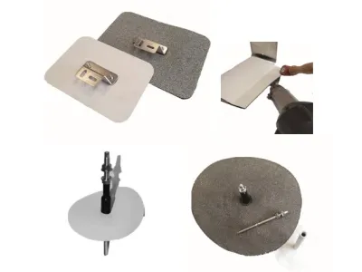 Solarhalter aufgeschweißt / Stockschraubenset